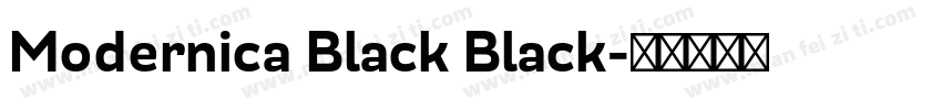 Modernica Black Black字体转换